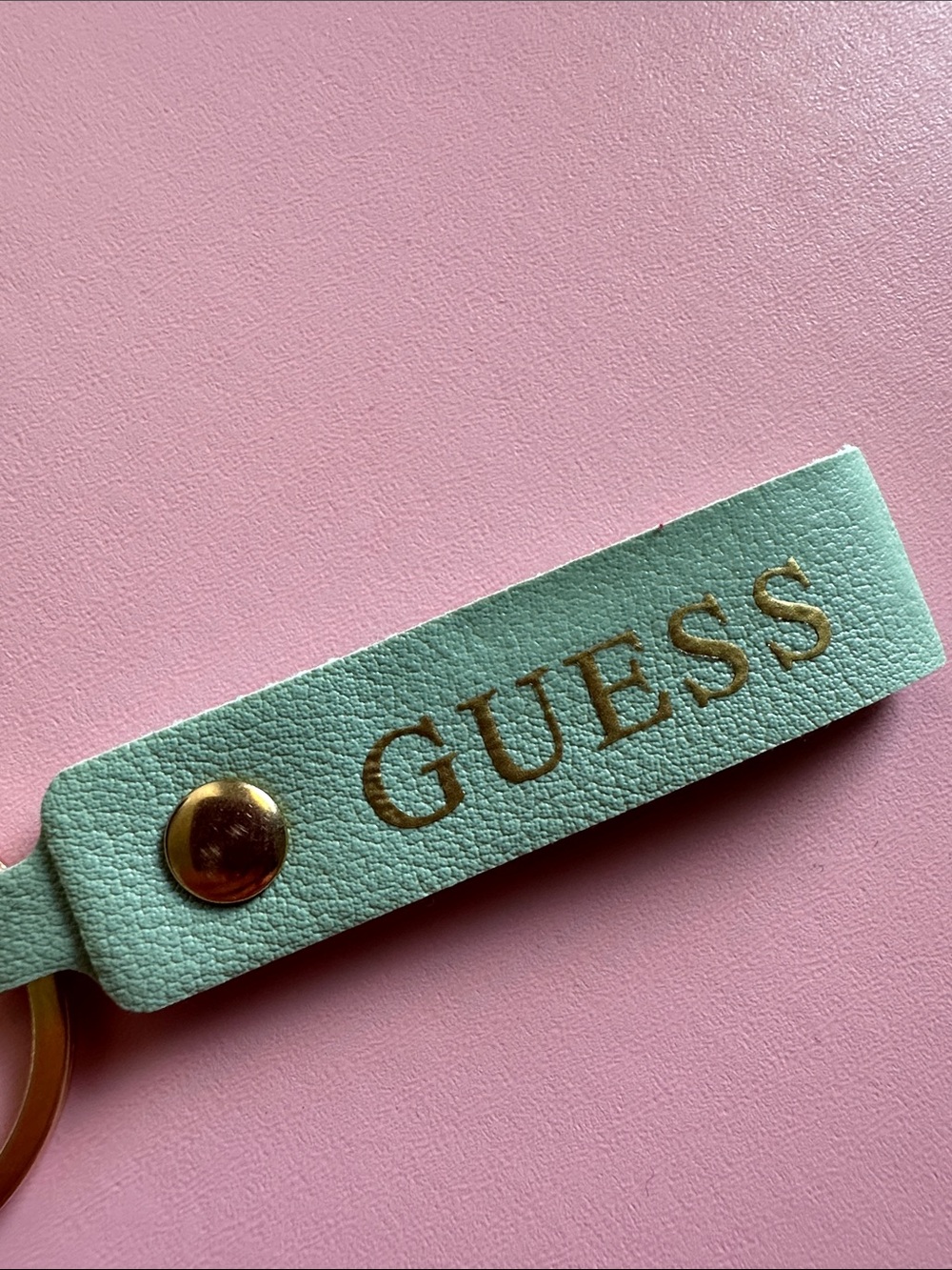 π Leather Loop Key Ring β Mint - Picture 5 of 5